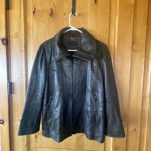 Andrew Marc XL Leather Bomber jacket
